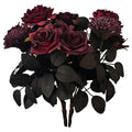 Artificial Rose Graveyard/Cemetery Haunted House Porch Decor 14"Tall