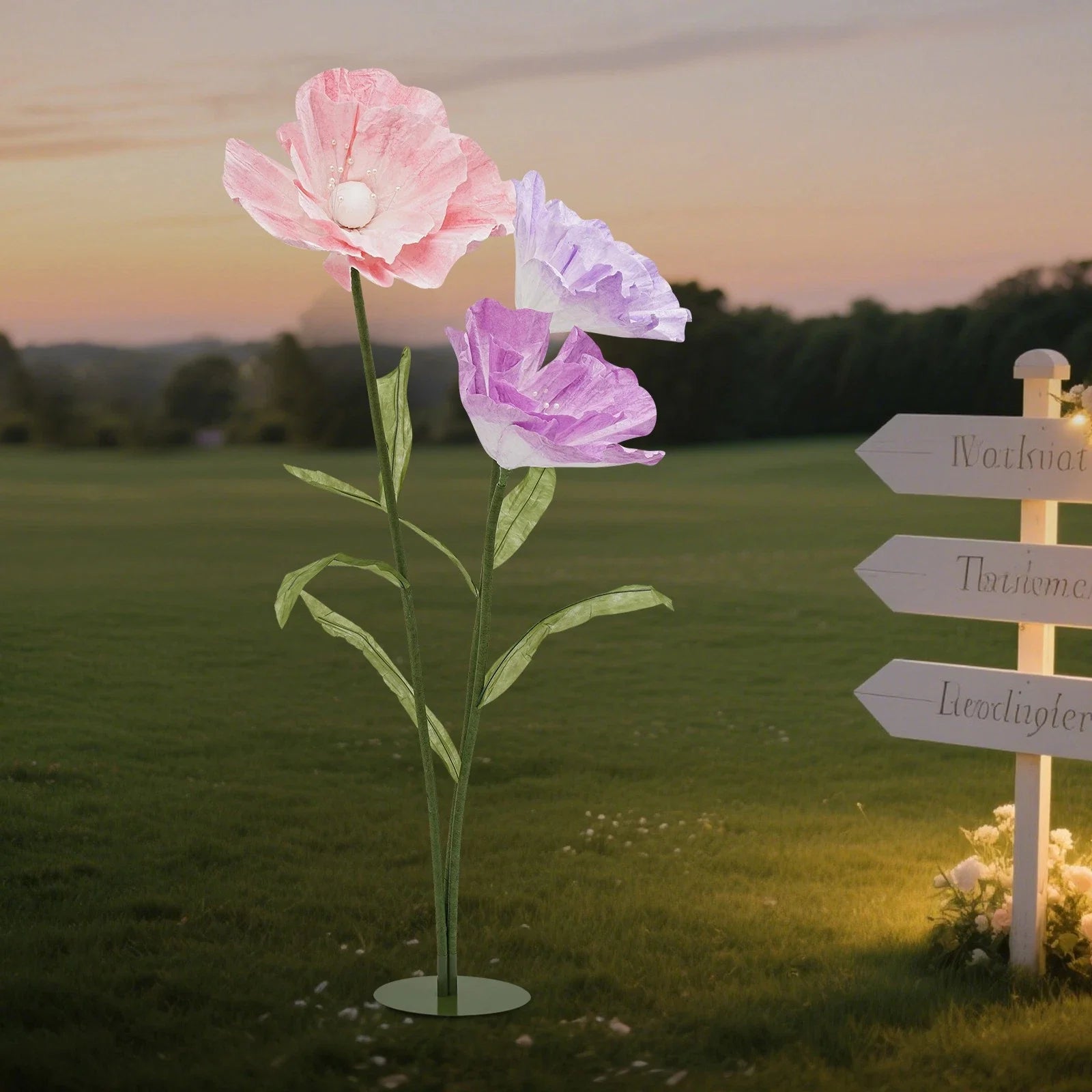 Freestanding Giant Artificial Flowers Large Artificial Flower for Birthday Party