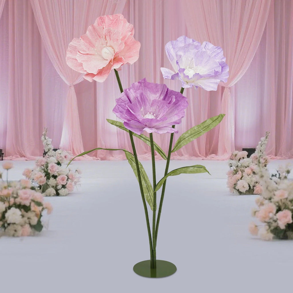 Freestanding Giant Artificial Flowers Large Artificial Flower for Birthday Party